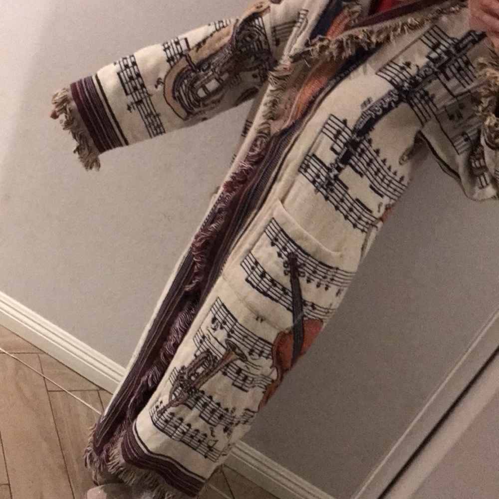 Handmade Sheet Music/Instruments Robe - Picture 2 of 4